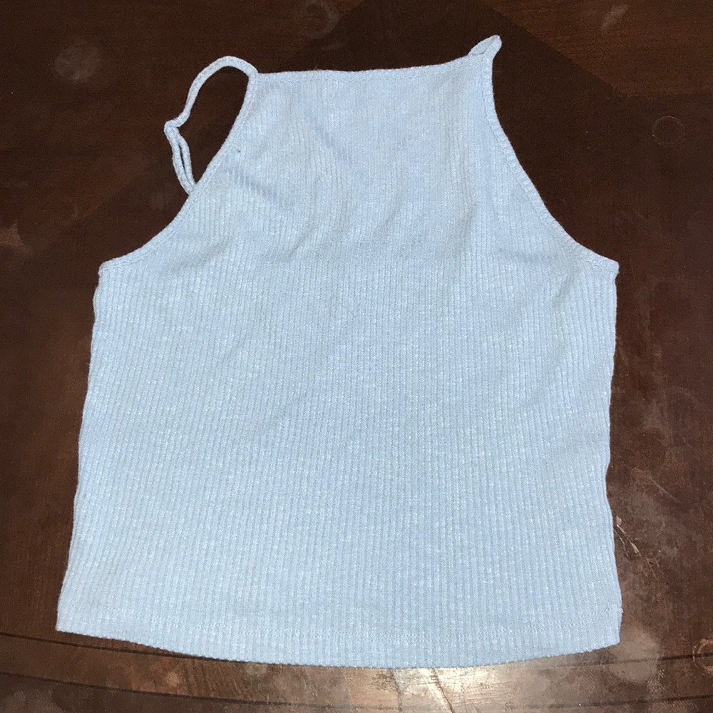 Blue halter top